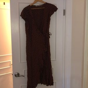 Urban Outfitters Midi Ruffle Dress